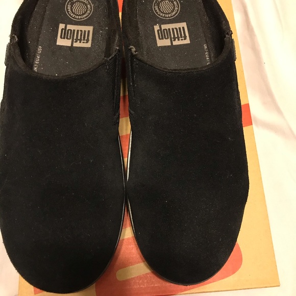 Fitflop Shoes - Fitflop Black Suede Clogs